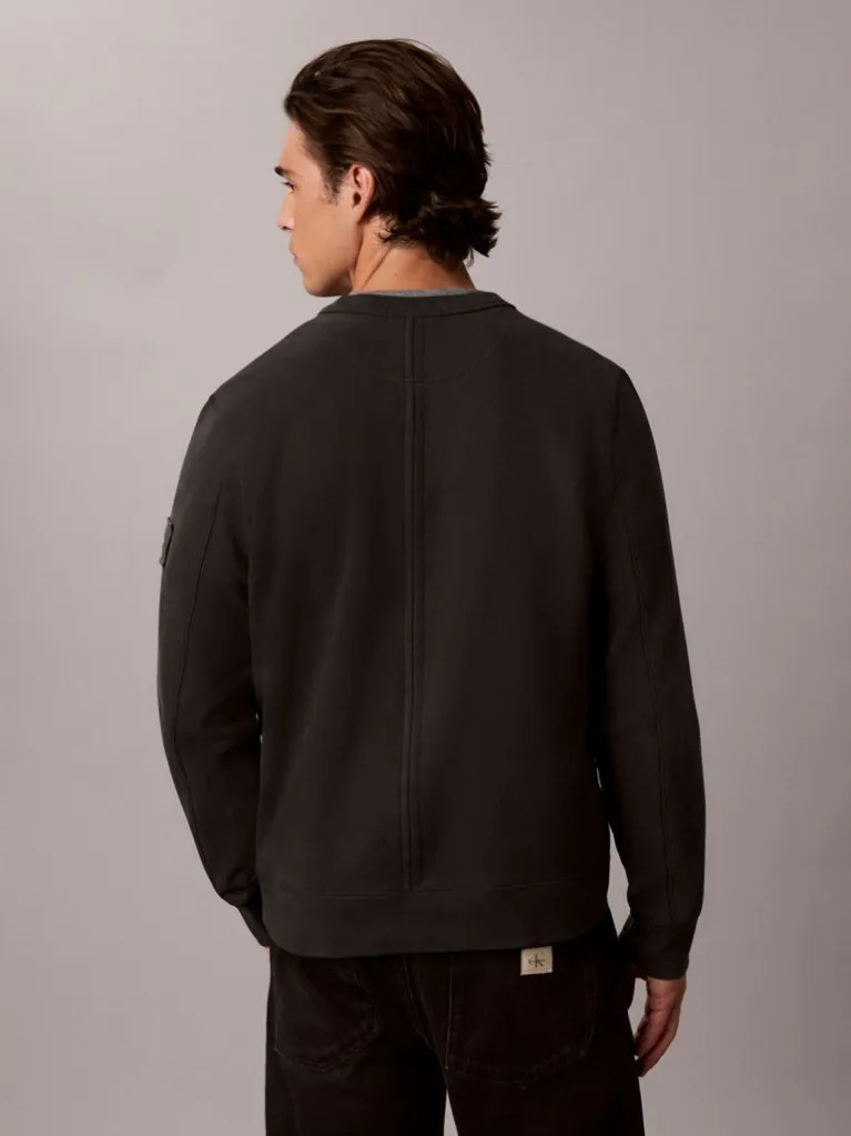 Ανδρικό Φούτερ Μαύρο Calvin Klein LV04RJ200G-8MN