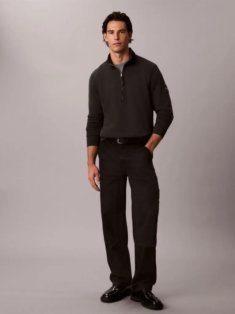 Ανδρικό Φούτερ Μαύρο Calvin Klein LV04RJ203G-8MN