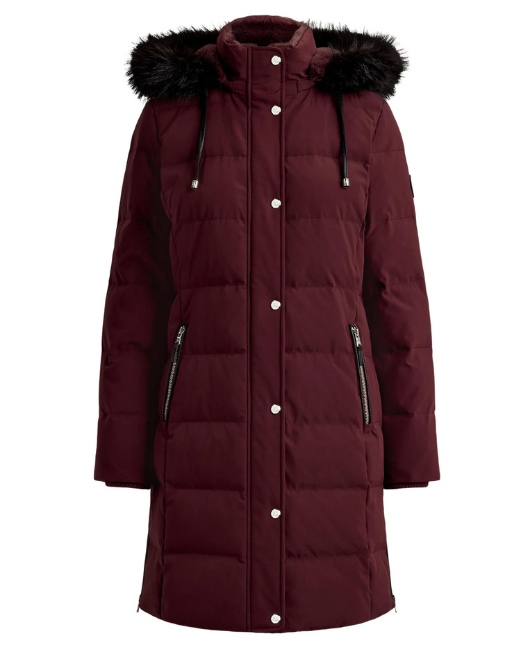Γυναικείο Μπουφάν Μπορντό Ralph Lauren 297957509009-RED