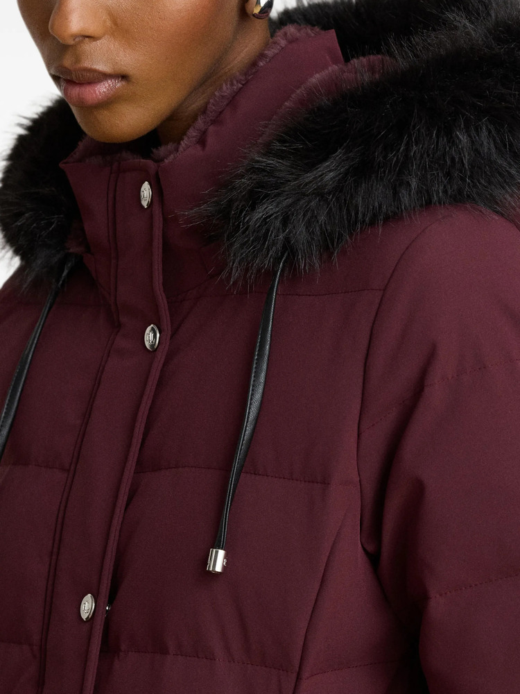 Γυναικείο Μπουφάν Μπορντό Ralph Lauren 297957509009-RED