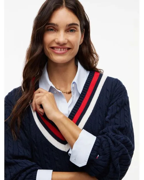 Γυναικείο Πλεκτό Φόρεμα Navy Μπλε Tommy Jeans DW0DW23540-C1G