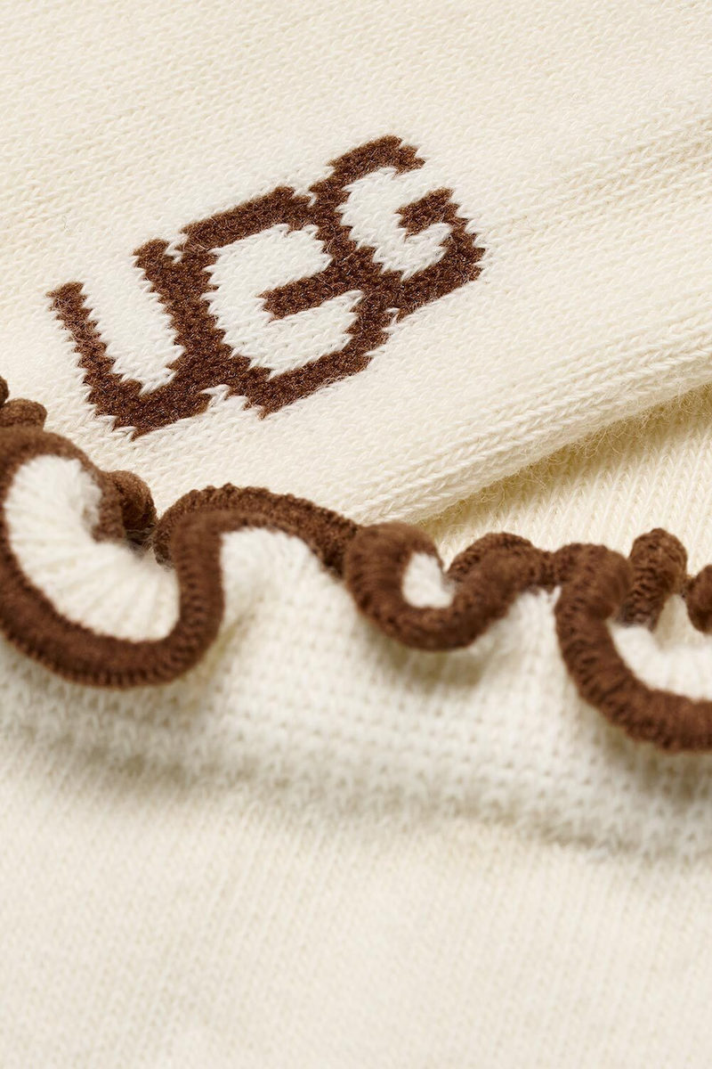 Γυναικείες Karsyn Lettuce Edge Quarter II Κάλτσες Μπεζ UGG 1175251-VHS