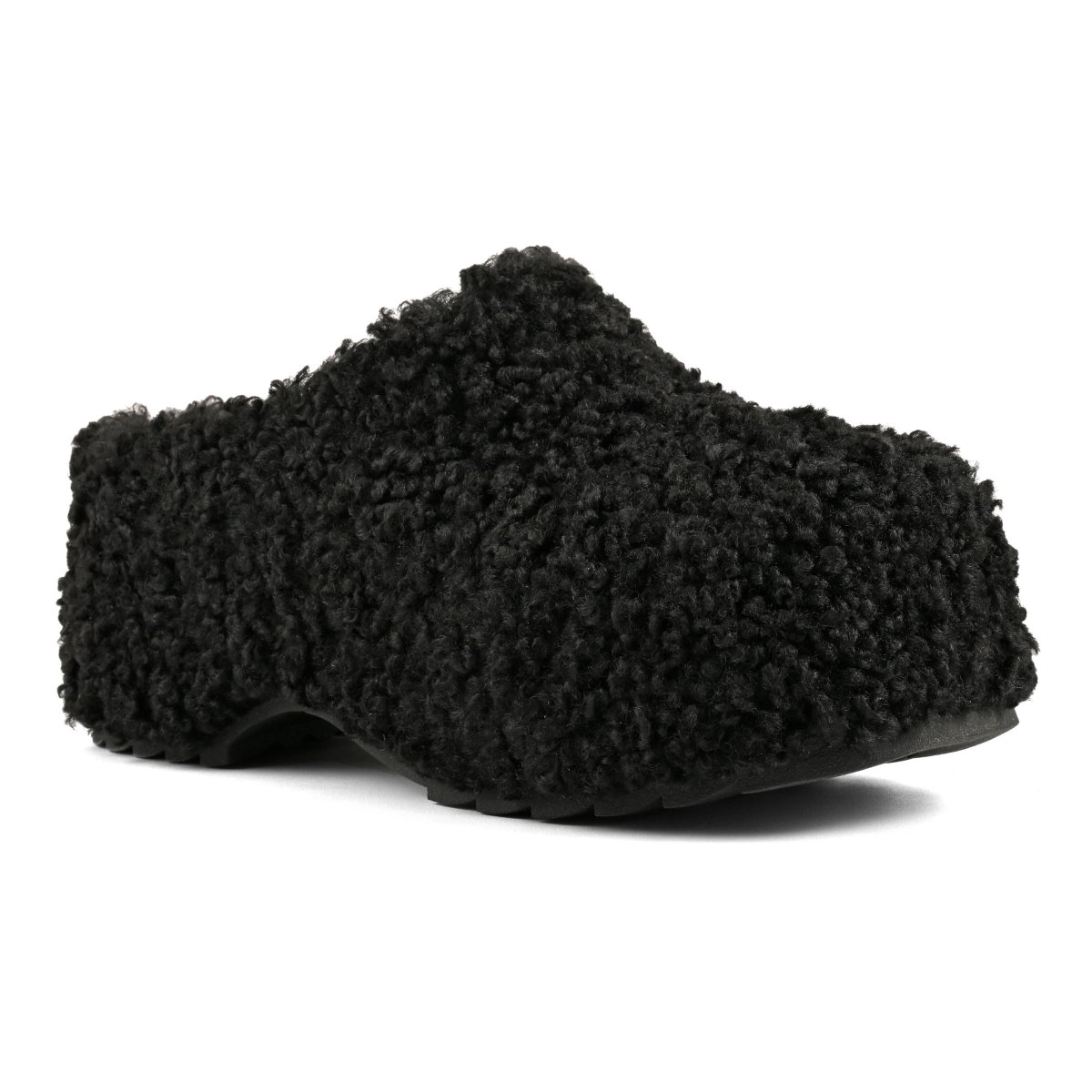 Γυναικεία Teddy Fur Clog Μαύρα Colors Of California HC SIERRA02-BLACK