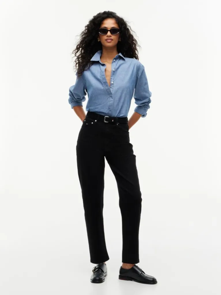 Γυναικείο 90's Mom Τζιν Μαύρο Tommy Jeans DW0DW23569-1BZ