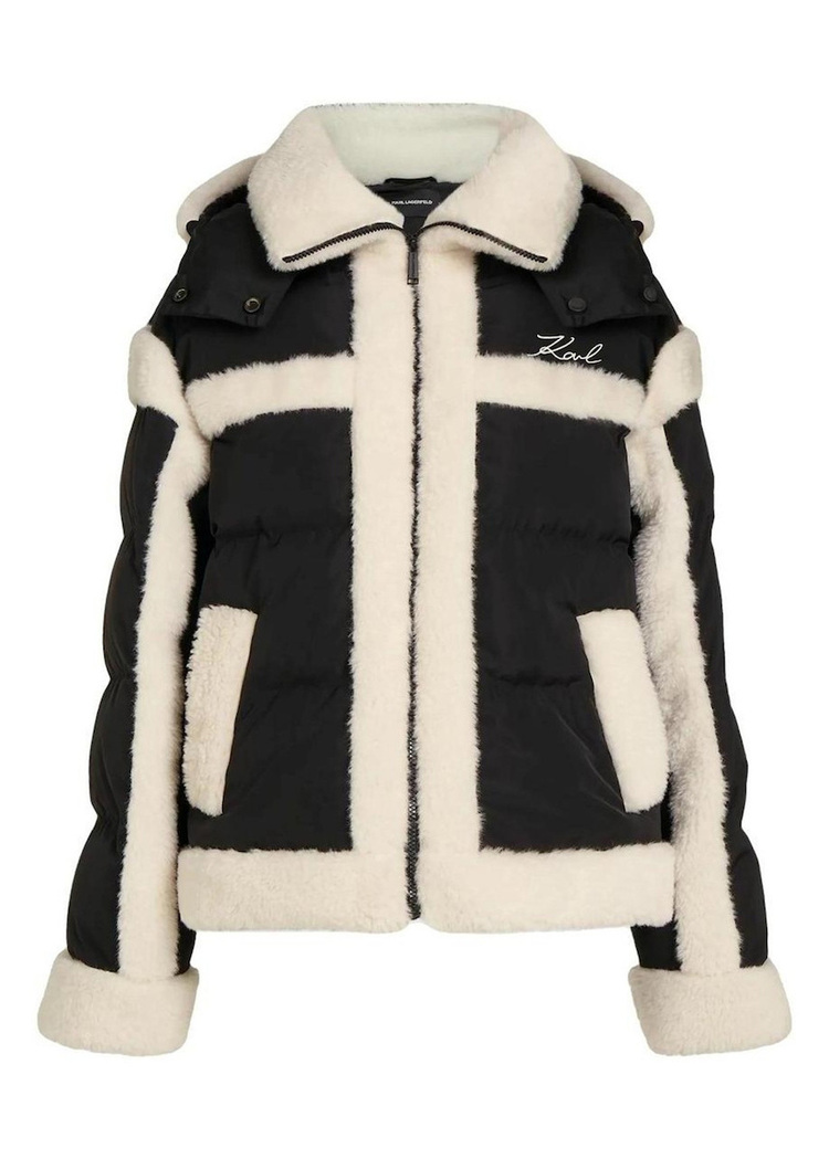 Γυναικείο Shearling Μπουφάν Μαύρο Karl Lagerfeld B4W15004-999 Black