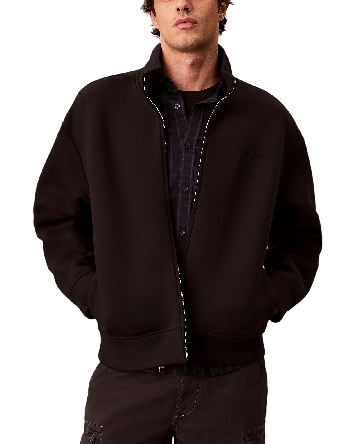 Ανδρική Ζακέτα Μαύρη Calvin Klein LV04LH225G-UB1