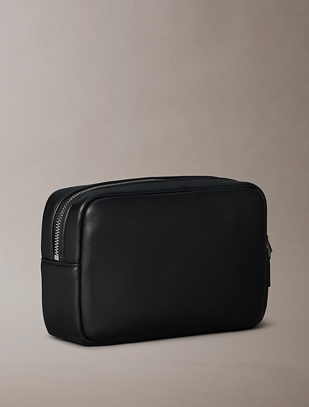 Ανδρικό Δερμάτινο Τσαντάκι Χειρός Μαύρο Calvin Klein LV04D1277G-UB1