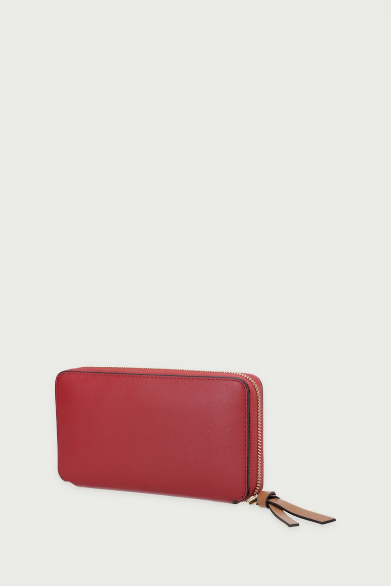 Γυναικείο Δερμάτινο Πορτοφόλι Κόκκινο Tommy Hilfiger AW0AW18941-XLI