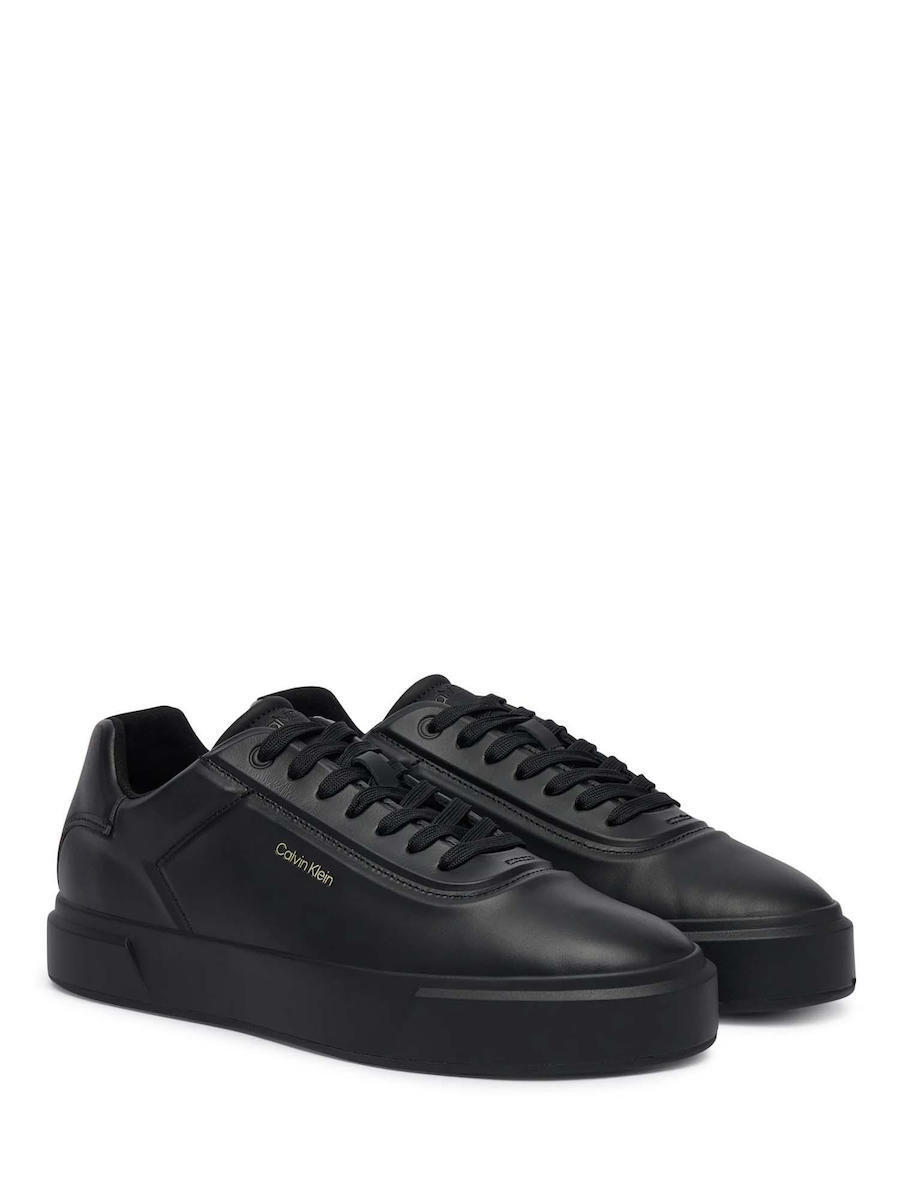 Ανδρικά Δερμάτινα Sneakers Μαύρα Calvin Klein YM0YM01452-0KW