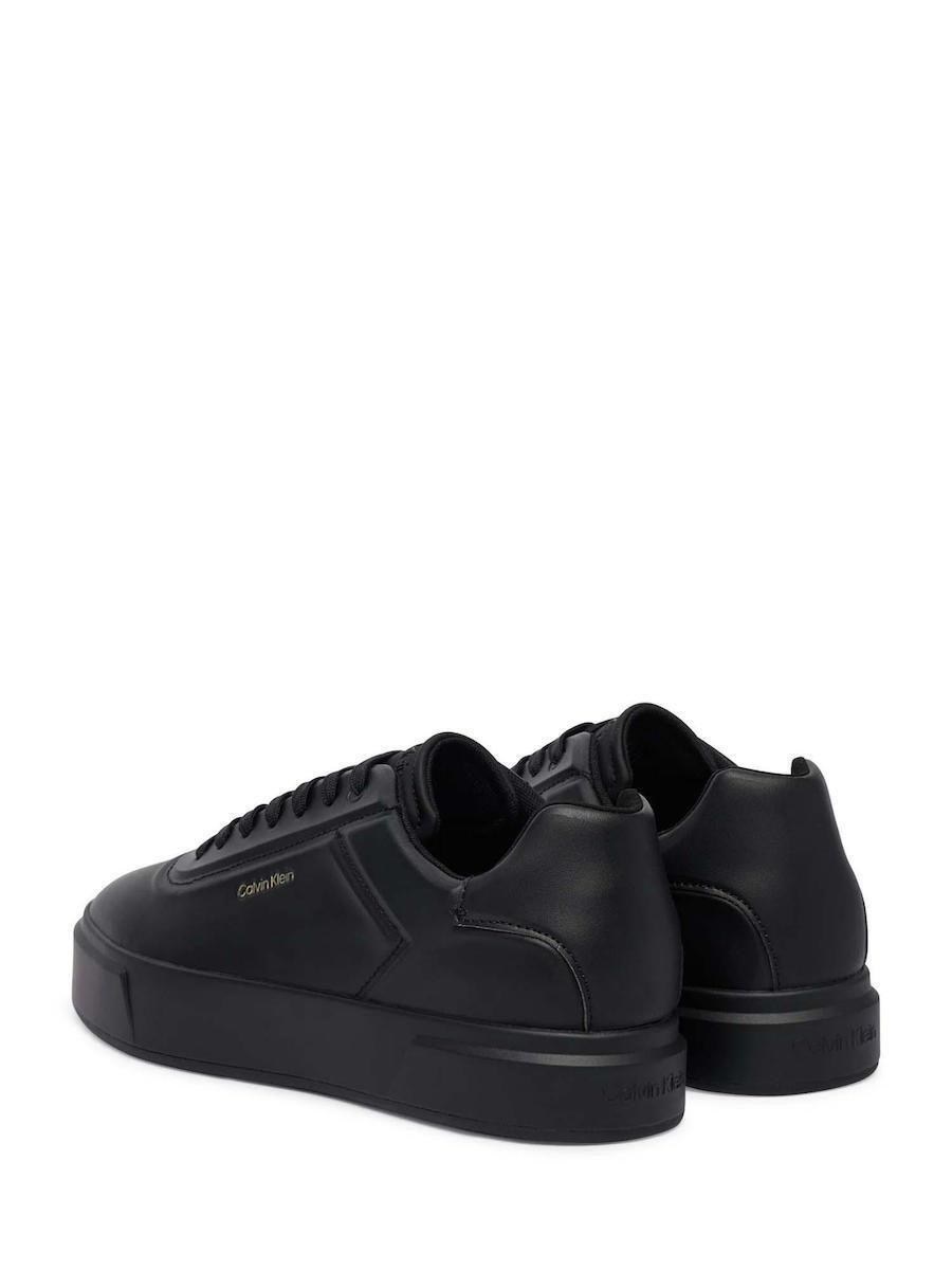 Ανδρικά Δερμάτινα Sneakers Μαύρα Calvin Klein YM0YM01452-0KW