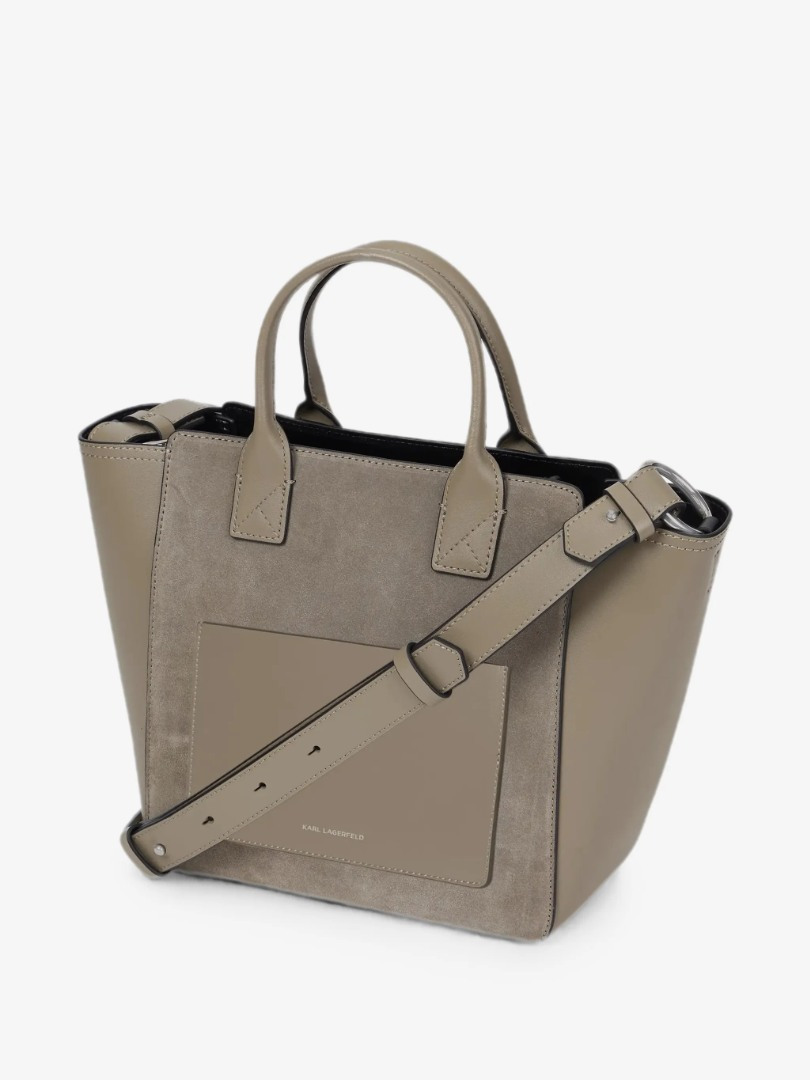 Γυναικεία Δερμάτινη K/Daily Tote Τσάντα Γκρι Karl Lagerfeld B3W30094-1KU Ash Grey