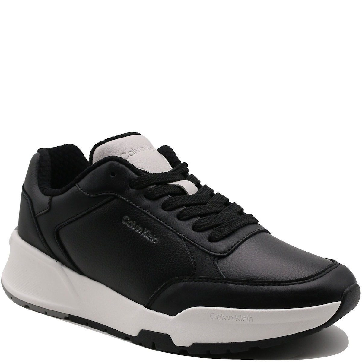 Ανδρικά Δερμάτινα Sneakers Μαύρα Calvin Klein HM0HM02309-00Y