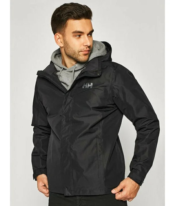 Ανδρικό Dubliner Αδιάβροχο Μπουφάν Μαύρο Helly Hansen 62643-BLACK