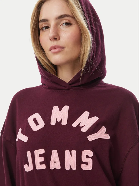Γυναικείο Φούτερ Μπορντό Tommy Jeans DW0DW23455-V11