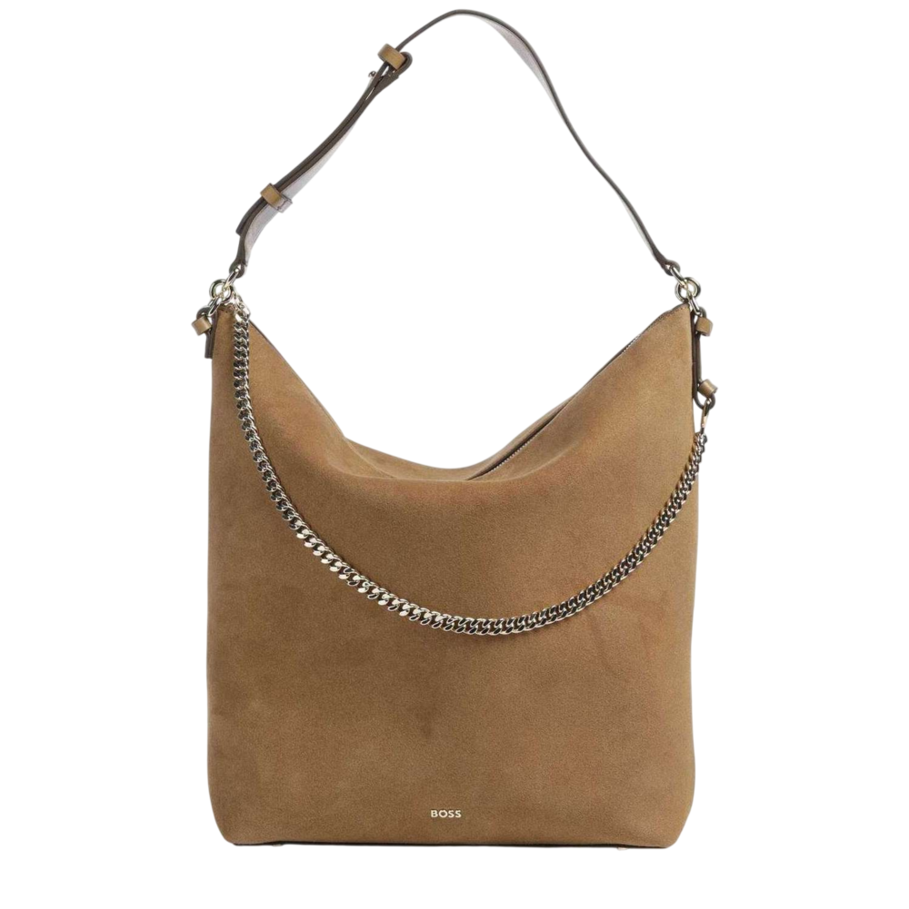 Γυναικεία Yelena Hobo Τσάντα Μπεζ BOSS 50573246-263