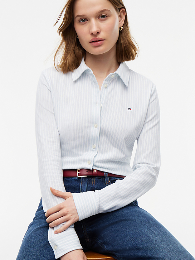 Γυναικείο Ριγέ 1985 Slim Πουκάμισο Tommy Hilfiger WW0WW43528-0FA