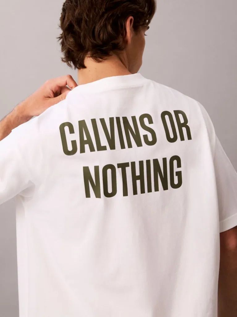 Ανδρικό T-shirt Λευκό Calvin Klein LV04RH825G-YAF