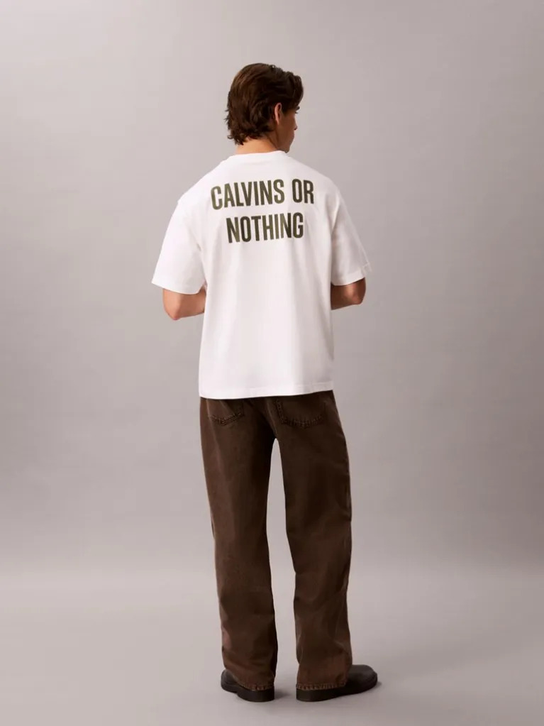 Ανδρικό T-shirt Λευκό Calvin Klein LV04RH825G-YAF