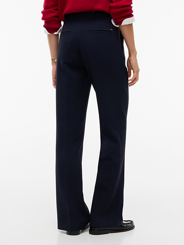 Γυναικείο Slim Bootcut Παντελόνι Navy Μπλε Tommy Hilfiger WW0WW52204-C1G