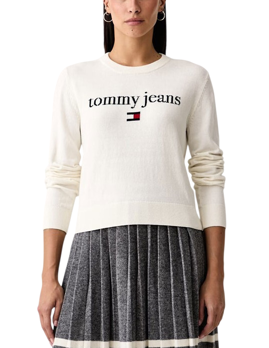 Γυναικείο Πουλόβερ Εκρού Tommy Jeans DW0DW23356-YBH