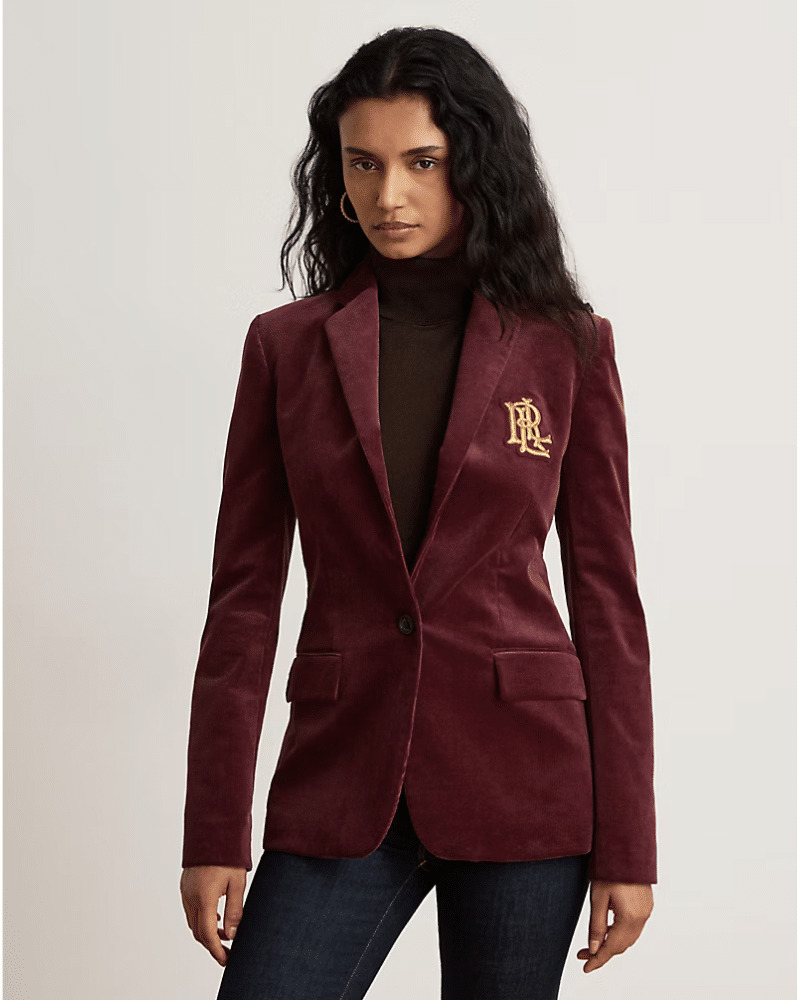 Γυναικείο Σακάκι Μπορντό Ralph Lauren 200P14619500-RED