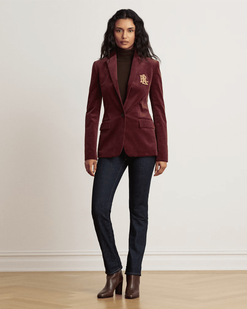 Γυναικείο Σακάκι Μπορντό Ralph Lauren 200P14619500-RED