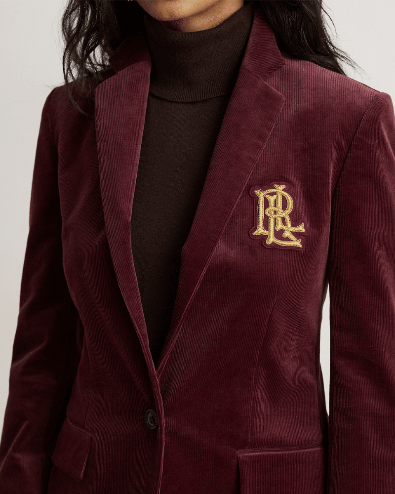Γυναικείο Σακάκι Μπορντό Ralph Lauren 200P14619500-RED
