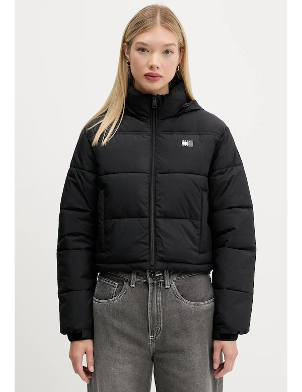 Γυναικείο Μπουφάν Μαύρο Tommy Jeans DW0DW21620-BDS