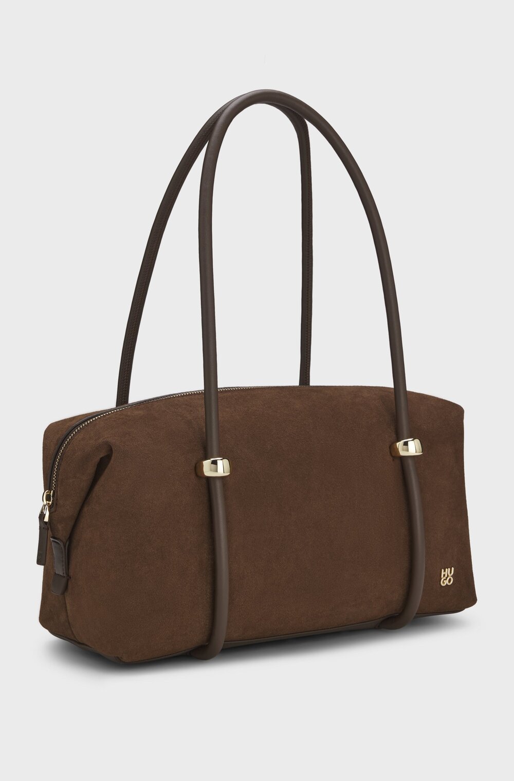 Γυναικεία Briony S Duffle Τσάντα Ώμου Καφέ HUGO 50573266-209