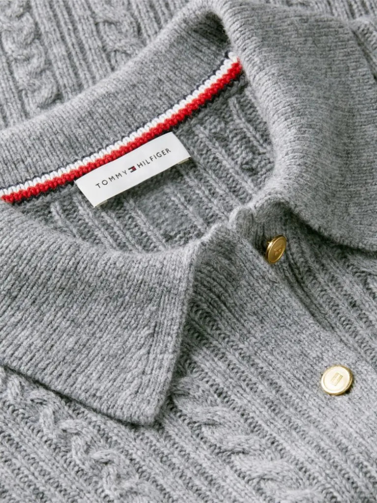Γυναικείο Polo Πουλόβερ Γκρι Tommy Hilfiger WW0WW52222-P7D