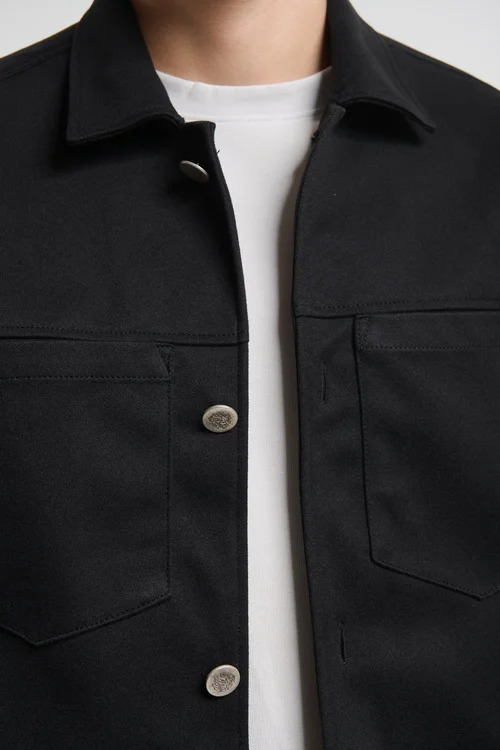 Ανδρικό Overshirt Μαύρο Royal Denim Santo5166-Black