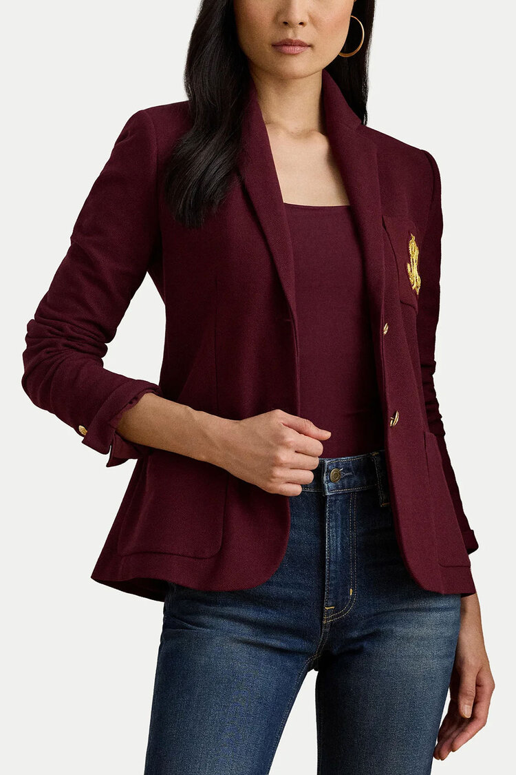 Γυναικείο Anfisa Σακάκι Μπορντό Ralph Lauren 200797305029-RED