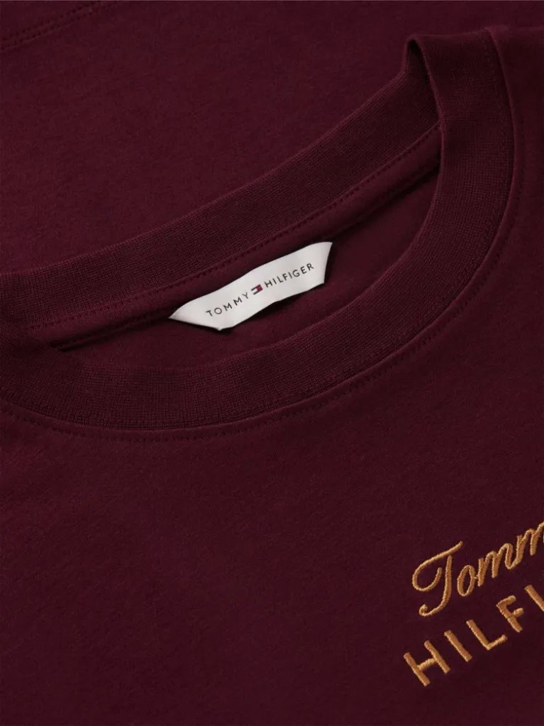 Γυναικείο T-shirt Μπορντό Tommy Hilfiger WW0WW51725-XIH