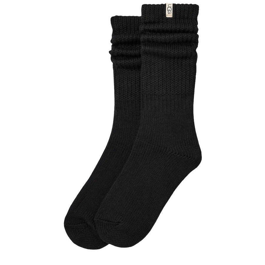Γυναικείες Tyla Slouchy Crew II Κάλτσες Μαύρες UGG 1173790-TARR