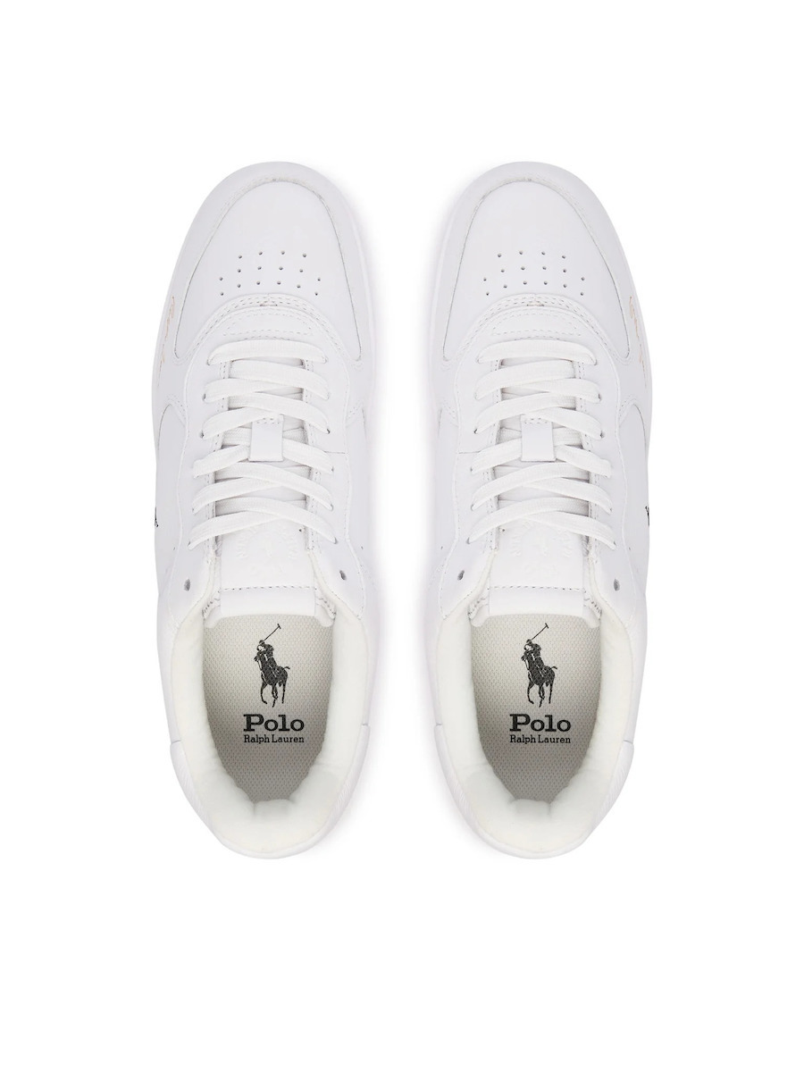 Ανδρικά Δερμάτινα Masters Court Sneakers Λευκά Ralph Lauren 809P17938001-White