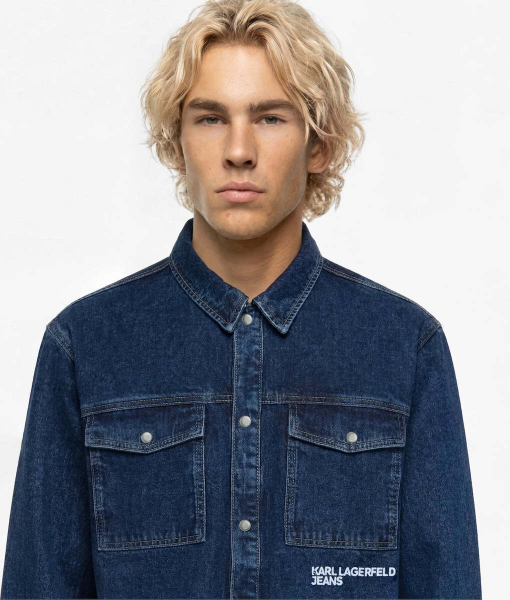 Ανδρικό Τζιν Overshirt Μπλε Karl Lagerfeld Jeans B4M16004-1NB Blue