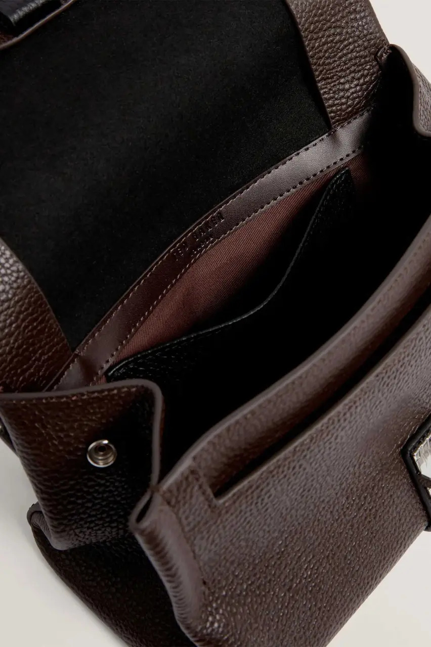 Γυναικεία Δερμάτινη Ginnaa Τσάντα Χιαστί Καφέ Ted Baker 285639-brn choc