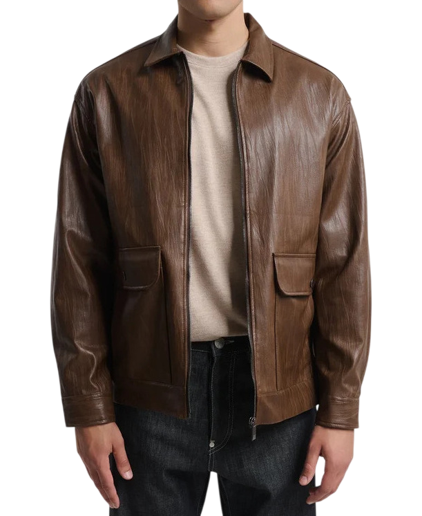 Ανδρικό Μπουφάν Καφέ Royal Denim Kitami5168-Brown