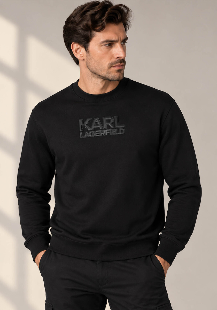 Ανδρικό Φούτερ Μαύρο Karl Lagerfeld 705074 564953-990