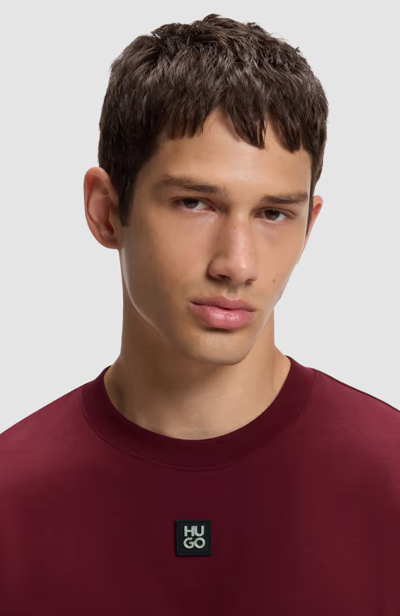 Ανδρικό Dalile T-shirt Μπορντό HUGO 50505201-654
