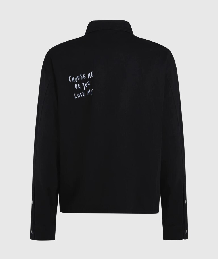 Ανδρικό KLJ X Pietro Terzini Τζιν Overshirt Μαύρο Karl Lagerfeld Jeans B4M16003-999 Black