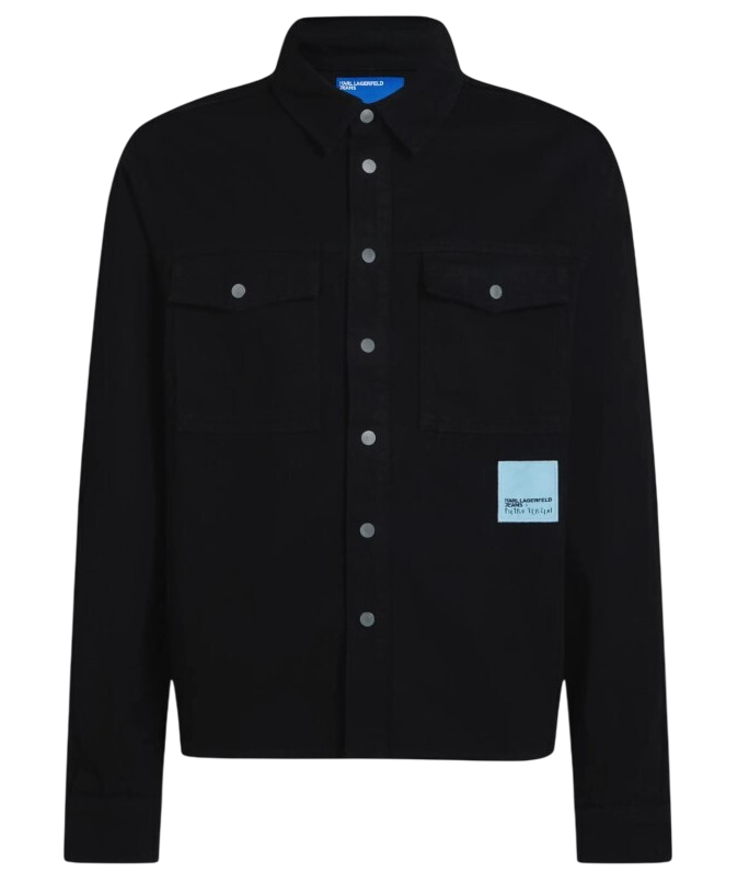 Ανδρικό KLJ X Pietro Terzini Τζιν Overshirt Μαύρο Karl Lagerfeld Jeans B4M16003-999 Black