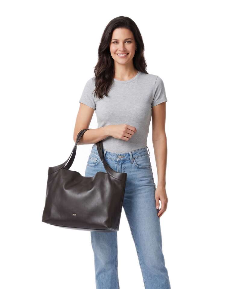 Γυναικεία Caylie New Tote Τσάντα Καφέ BOSS 50573230-207