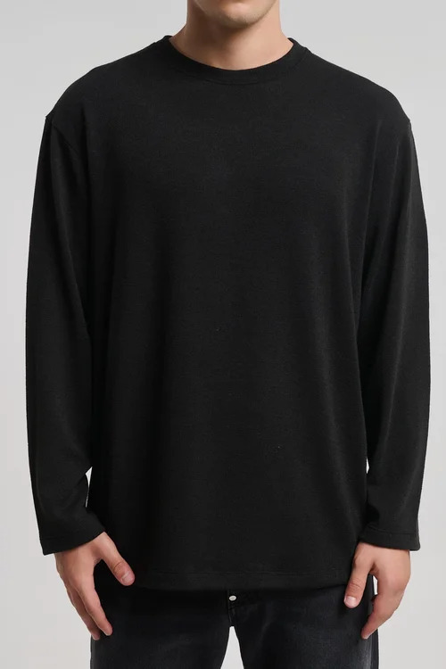 Ανδρικό Πουλόβερ Μαύρο Royal Denim Masuda4071-Black