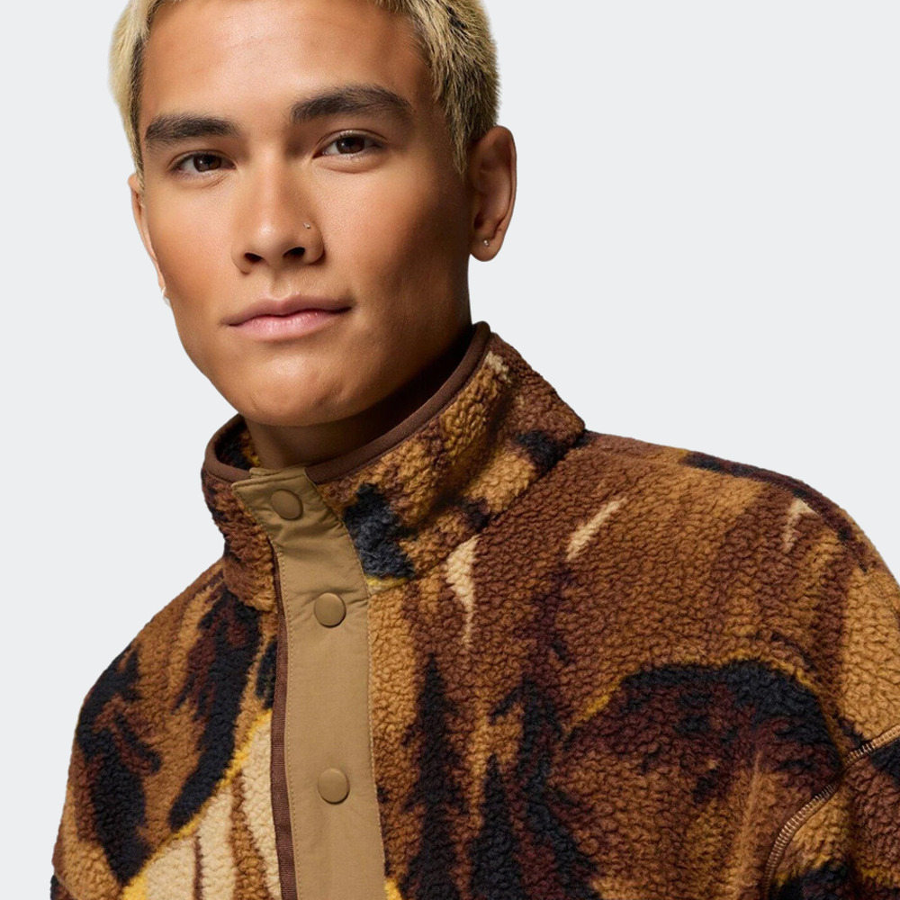 Ανδρικό Helvetia II Printed Half Snap Fleece Καφέ Columbia 2098461-257