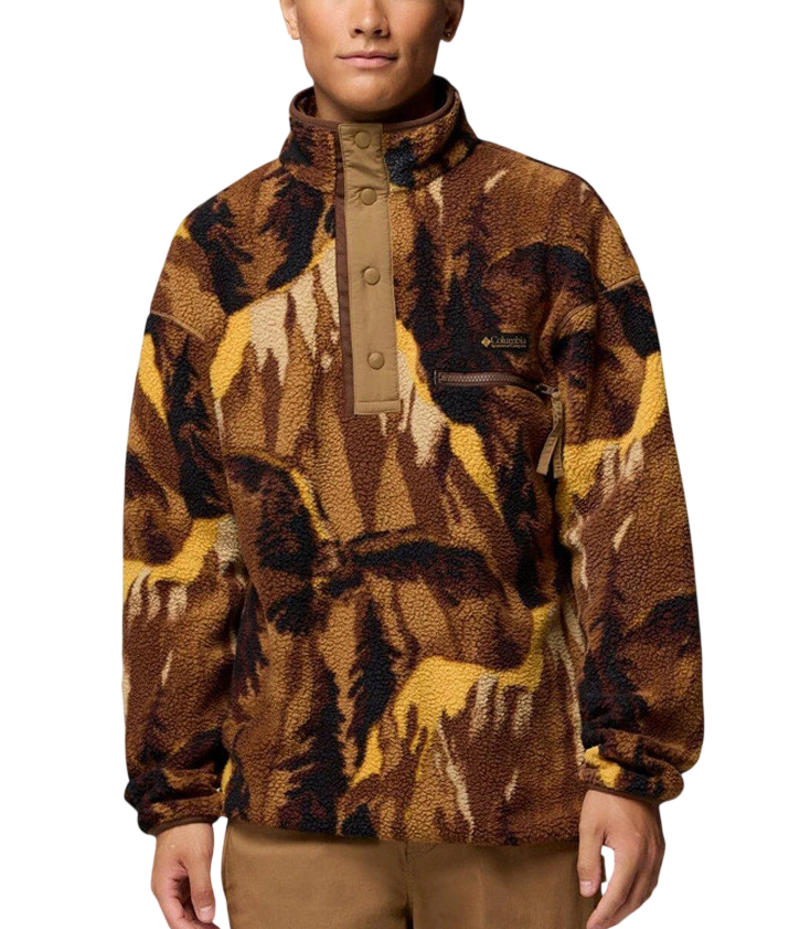 Ανδρικό Helvetia II Printed Half Snap Fleece Καφέ Columbia 2098461-257