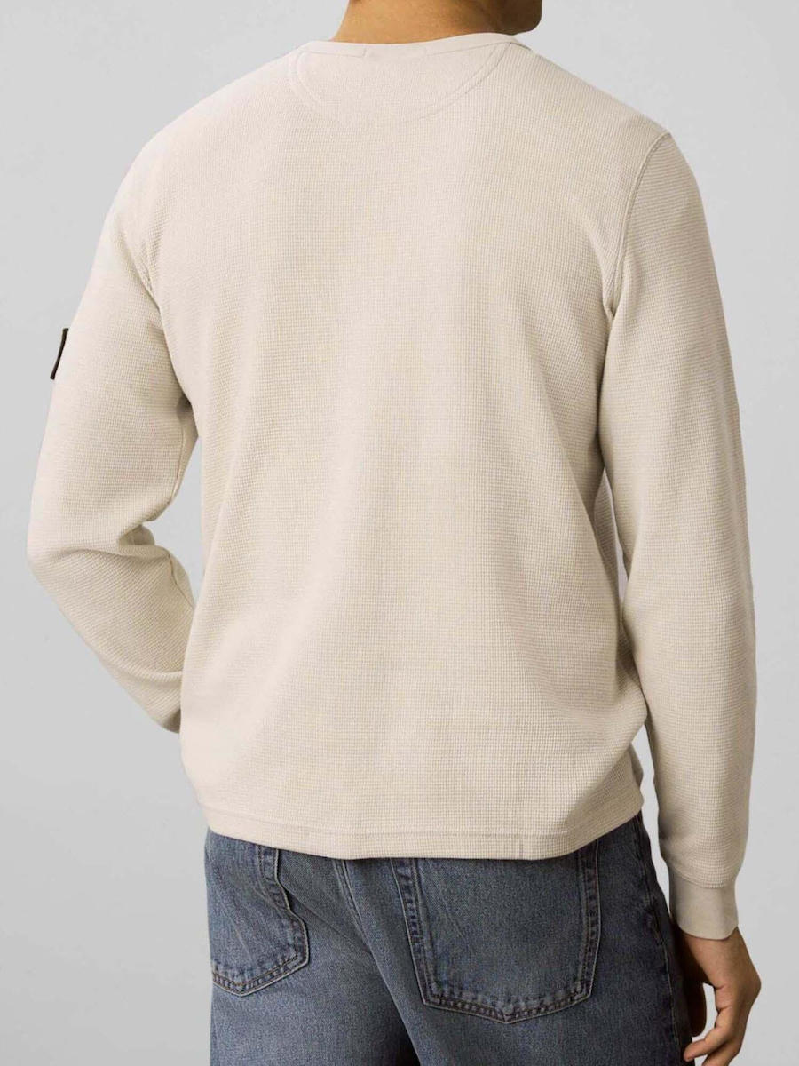 Ανδρικό Μακρυμάνικο T-shirt Μπεζ Calvin Klein LV04RJ209G-PDJ