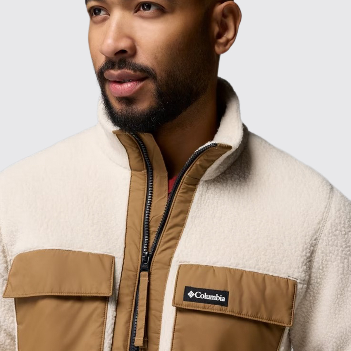 Ανδρική Juniper Peak Fleece Ζακέτα Εκρού Columbia 2131474-278