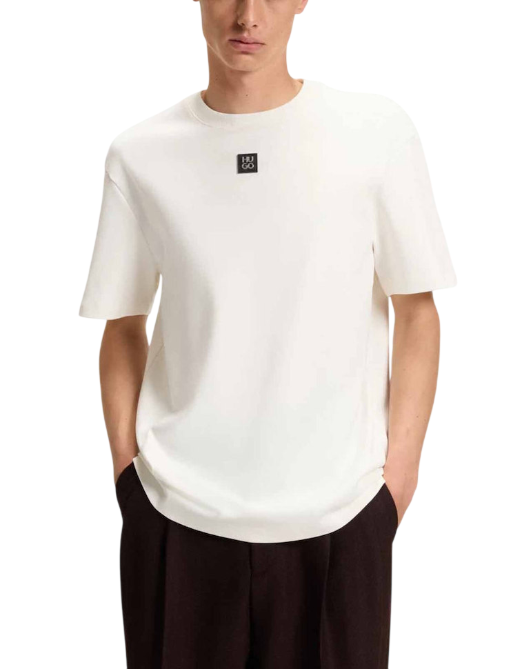 Ανδρικό Dalile T-shirt Εκρού HUGO 50505201-103