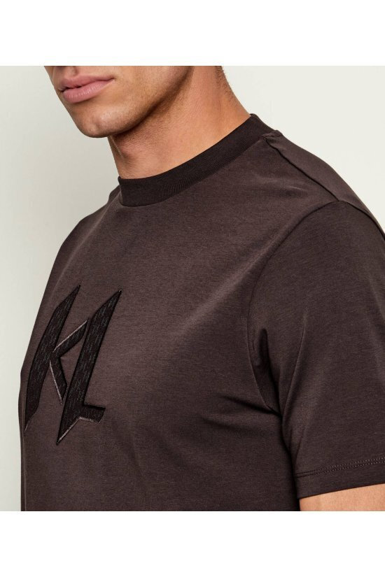 Ανδρικό T-shirt Καφέ Karl Lagerfeld 755047 564235-490